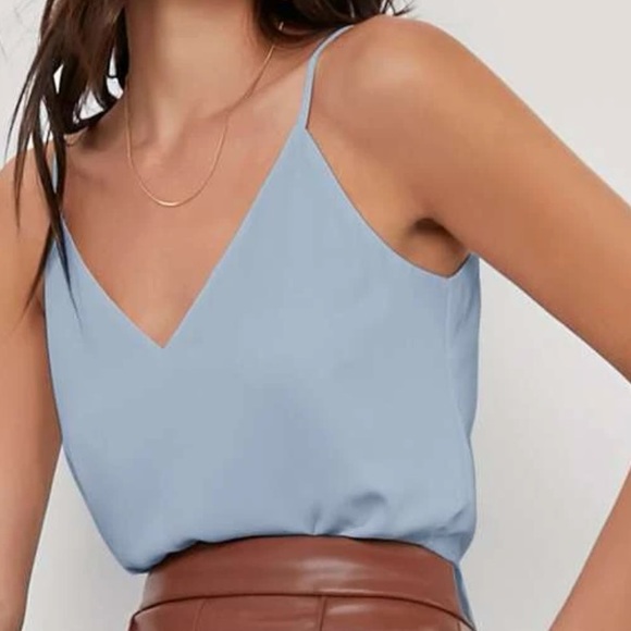 Minimalist Dressy Tank Top V-neck Cami - Picture 6 of 16